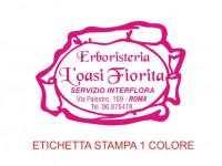 Etichette adesive per erboristerie, cosmetica, cosmesi (mm46X32)  (cod.11M )